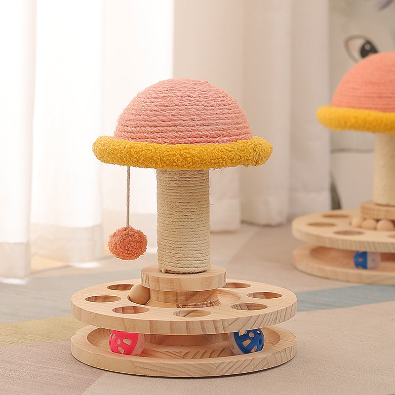 Mushroom-Shaped Cat Scratcher