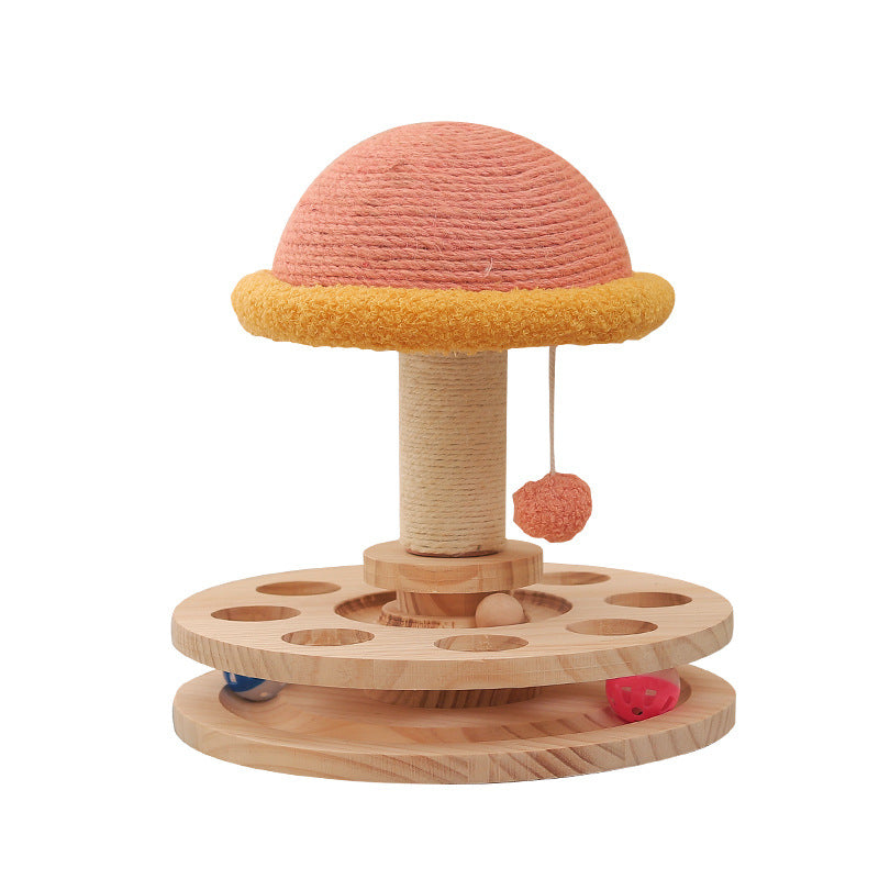 Mushroom-Shaped Cat Scratcher